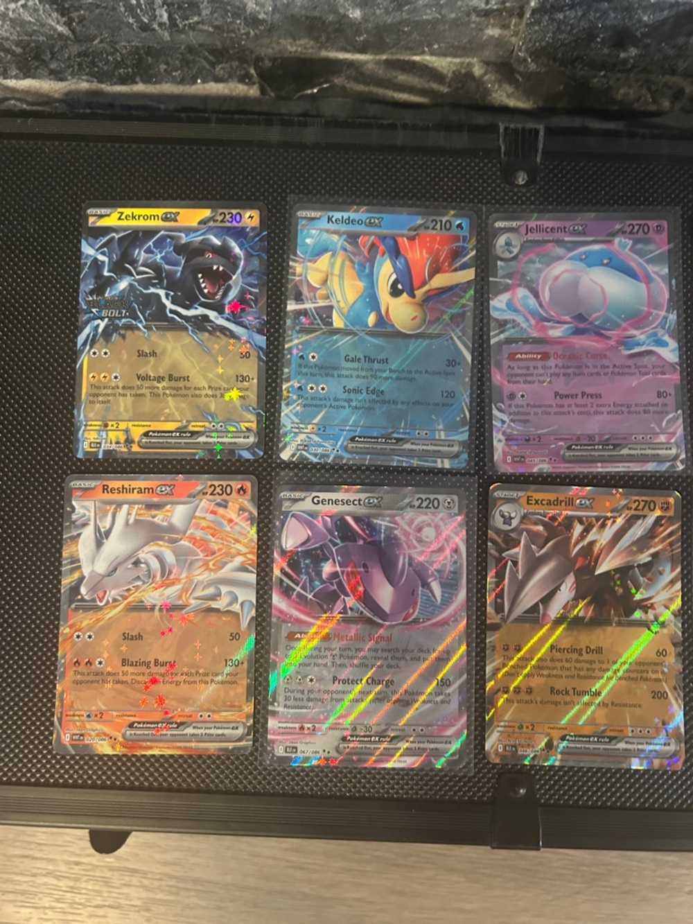 Pokemon TCG Holo EX Card lot 10 Cards from Black Bolt and White Flare Sets M/NM - Picture 3 of 4